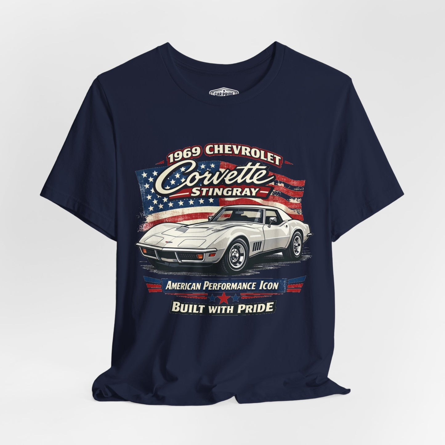 1969 Chevrolet Corvette Stingray White Pride - Premium Tee