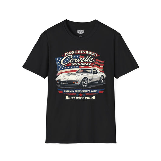 1969 Chevrolet Corvette Stingray White Pride - Standard Tee