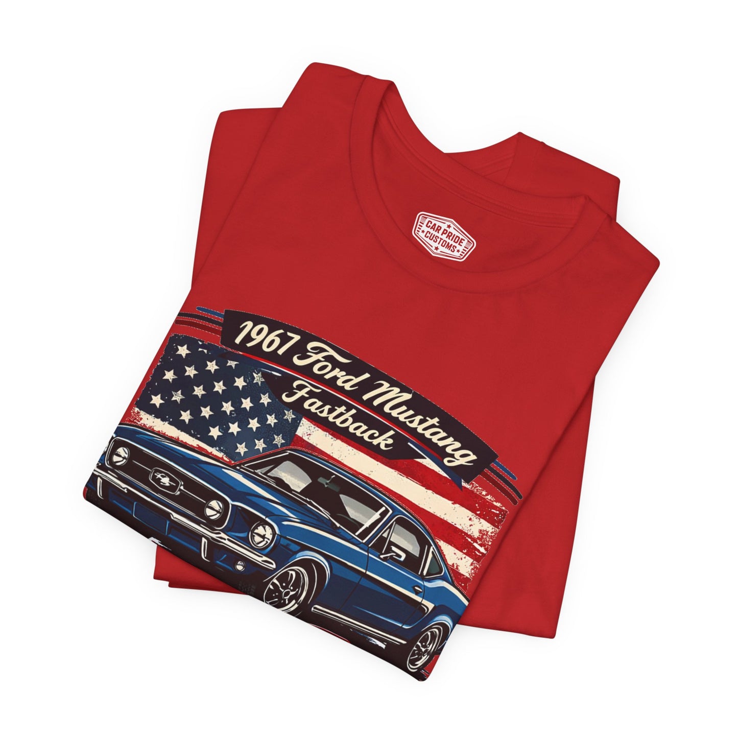 1967 Ford Mustang Fastback Pride - Premium Tee