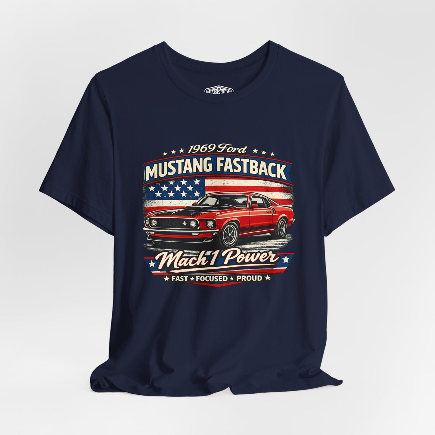 1969 Ford Mustang Fastback Mach 1 Pride - Premium Tee
