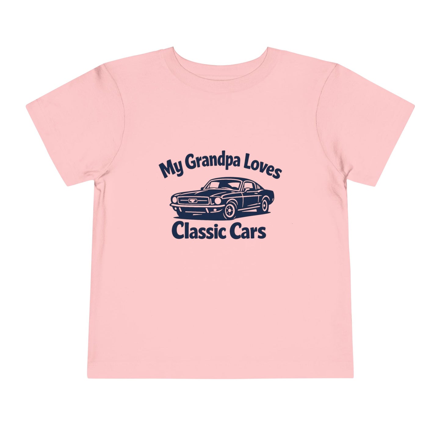 Funny Car T-Shirt | Classic Car Toddler T-Shirt| Grandpa Car Lover Gift | 1968 Ford Mustang | Grandpa Likes Cars