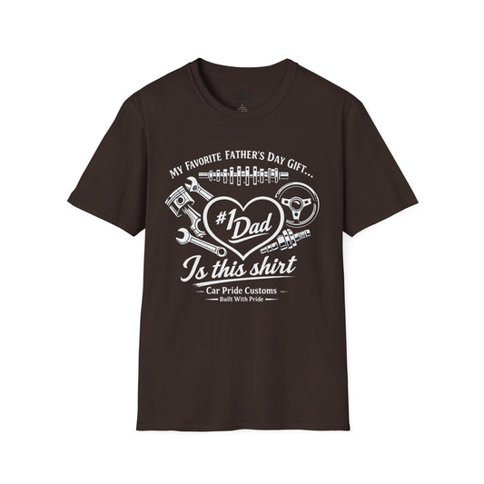 #1 Dad Car Shirt | Father’s Day Gift Is This Shirt | Funny Dad Car Shirt | Car Guy Gift | Automotive Tee