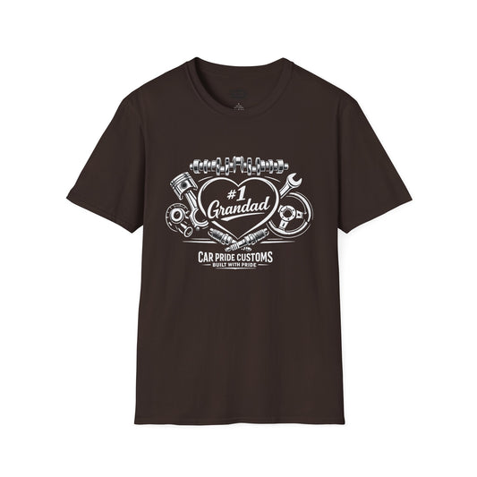 #1 Granddad Car Shirt | Father’s Day Gift | Car Enthusiast Shirt | Automotive Tee