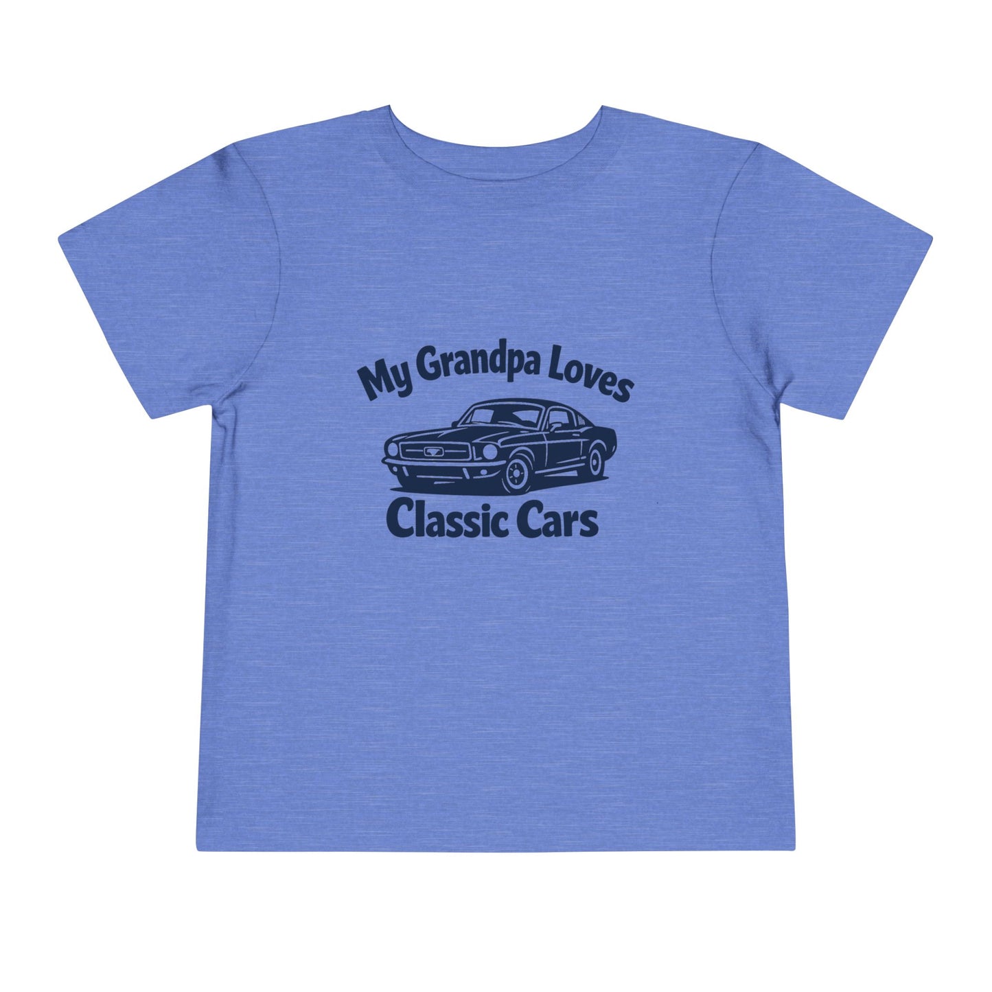 Funny Car T-Shirt | Classic Car Toddler T-Shirt| Grandpa Car Lover Gift | 1968 Ford Mustang | Grandpa Likes Cars