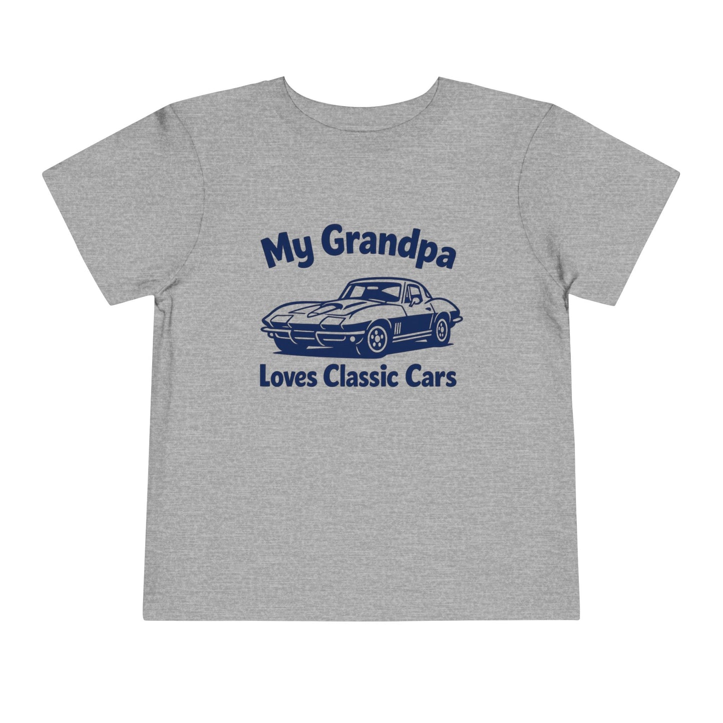 Funny Car T-Shirt | Classic Car Toddler T-Shirt| Grandpa Car Lover Gift | 1967 Chevrolet Corvette | Grandpa Likes Cars