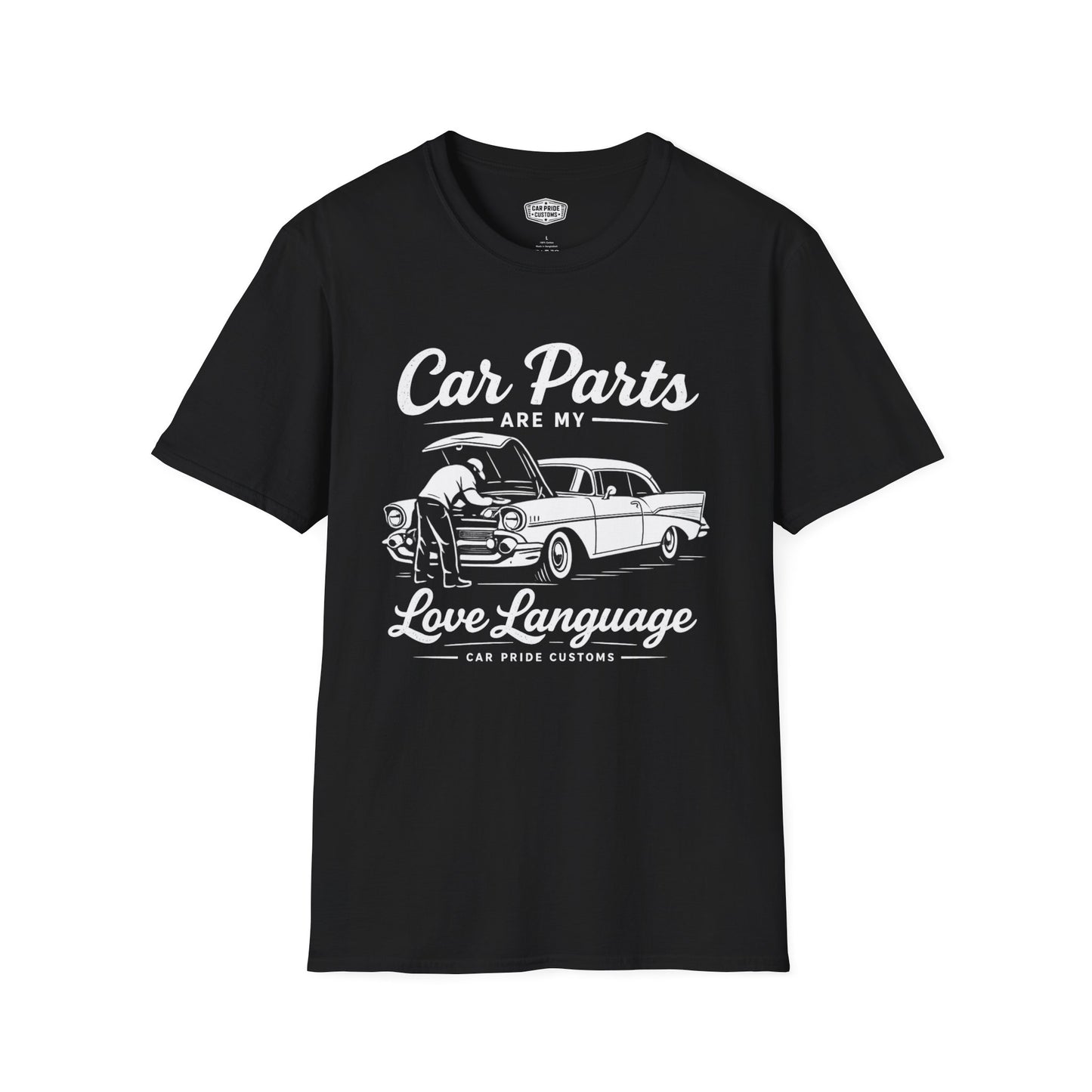 Funny Car T-Shirt | Car Guy Gift | Mechanic Shirt | 1957 Chevrolet Bel Air |Car Parts