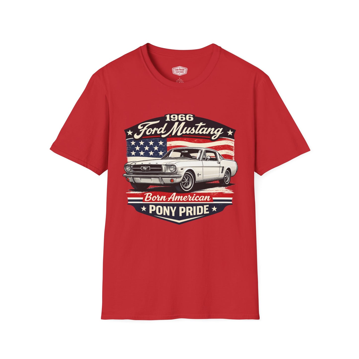 1966 Ford Mustang White Pride - Standard Tee