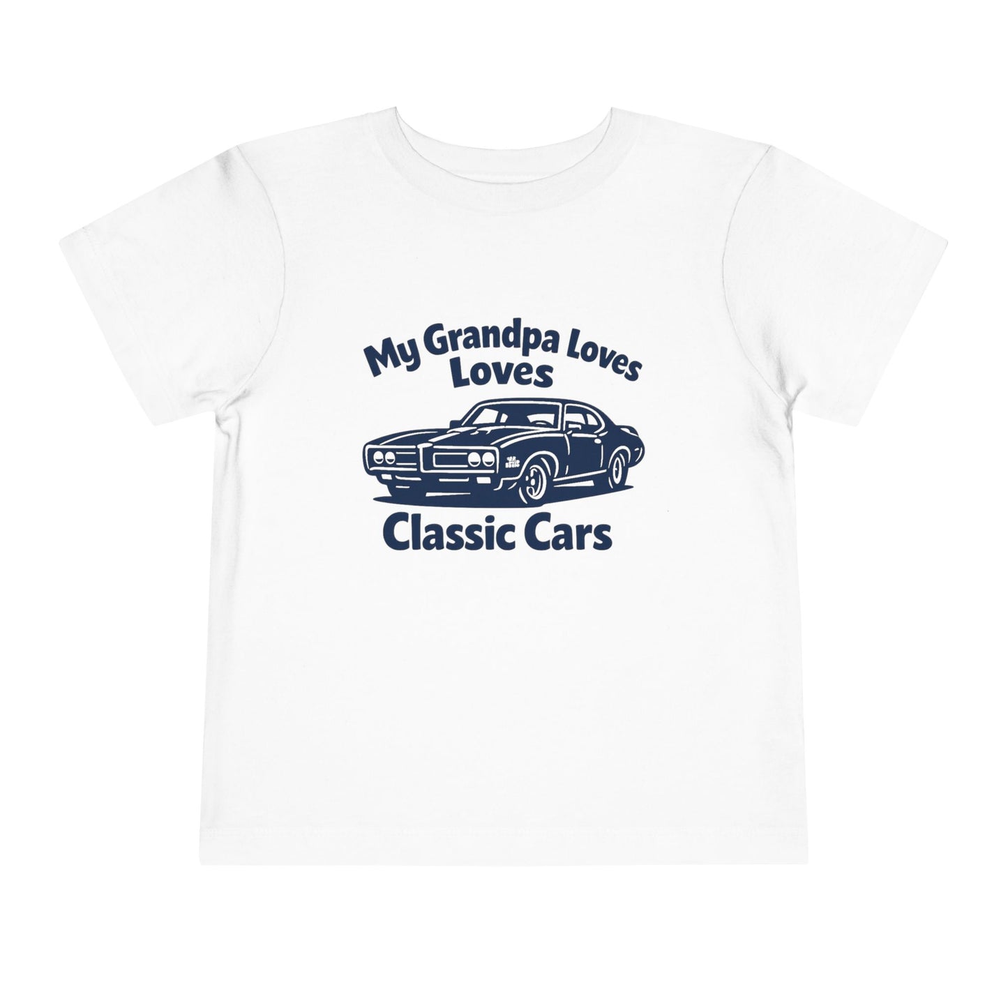 Funny Car T-Shirt | Classic Car Toddler T-Shirt| Grandpa Car Lover Gift | 1969 Pontiac GTO | Grandpa Likes Cars