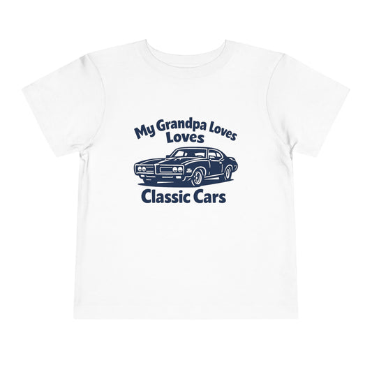 Funny Car T-Shirt | Classic Car Toddler T-Shirt| Grandpa Car Lover Gift | 1969 Pontiac GTO | Grandpa Likes Cars