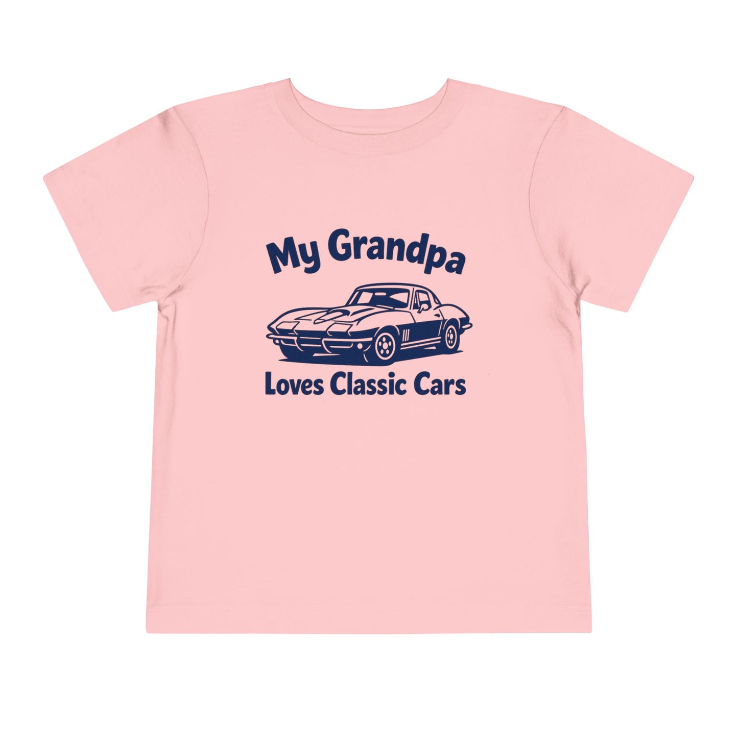 Funny Car T-Shirt | Classic Car Toddler T-Shirt| Grandpa Car Lover Gift | 1967 Chevrolet Corvette | Grandpa Likes Cars