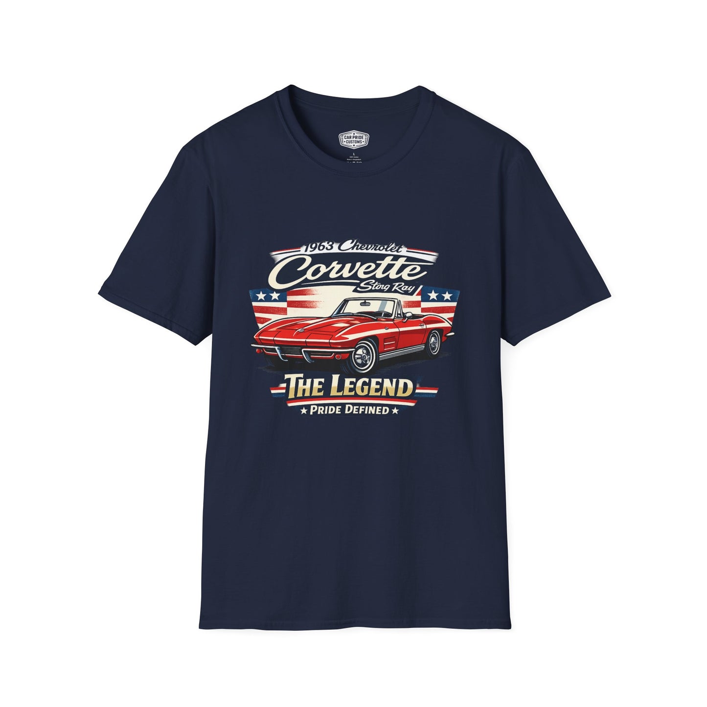 1963 Chevrolet Corvette Stingray Convertible Pride - Standard Tee