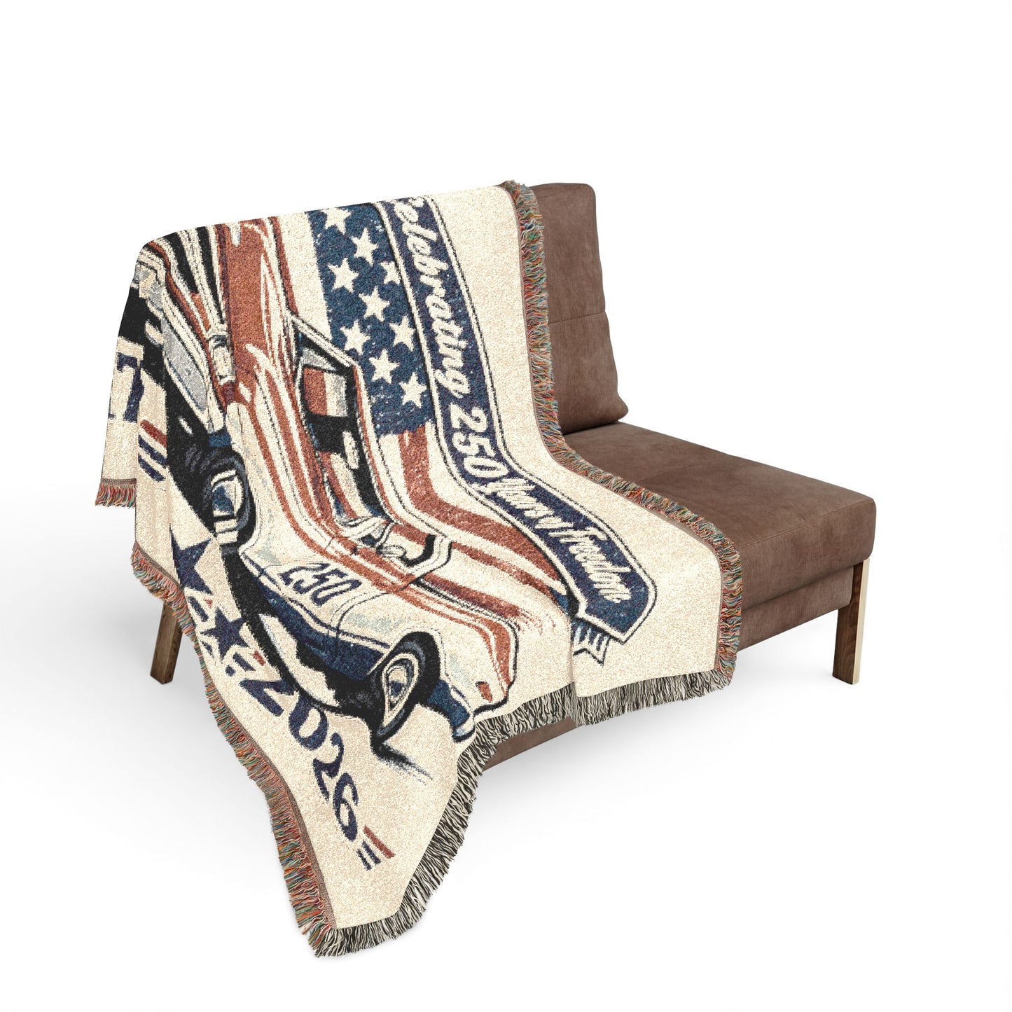 Chevy C10 Pickup SS Woven Throw Americana Patriotic Blanket | Automotive Home Decor | Collector Gift | Fathers Day Gift | Car Lover Gift