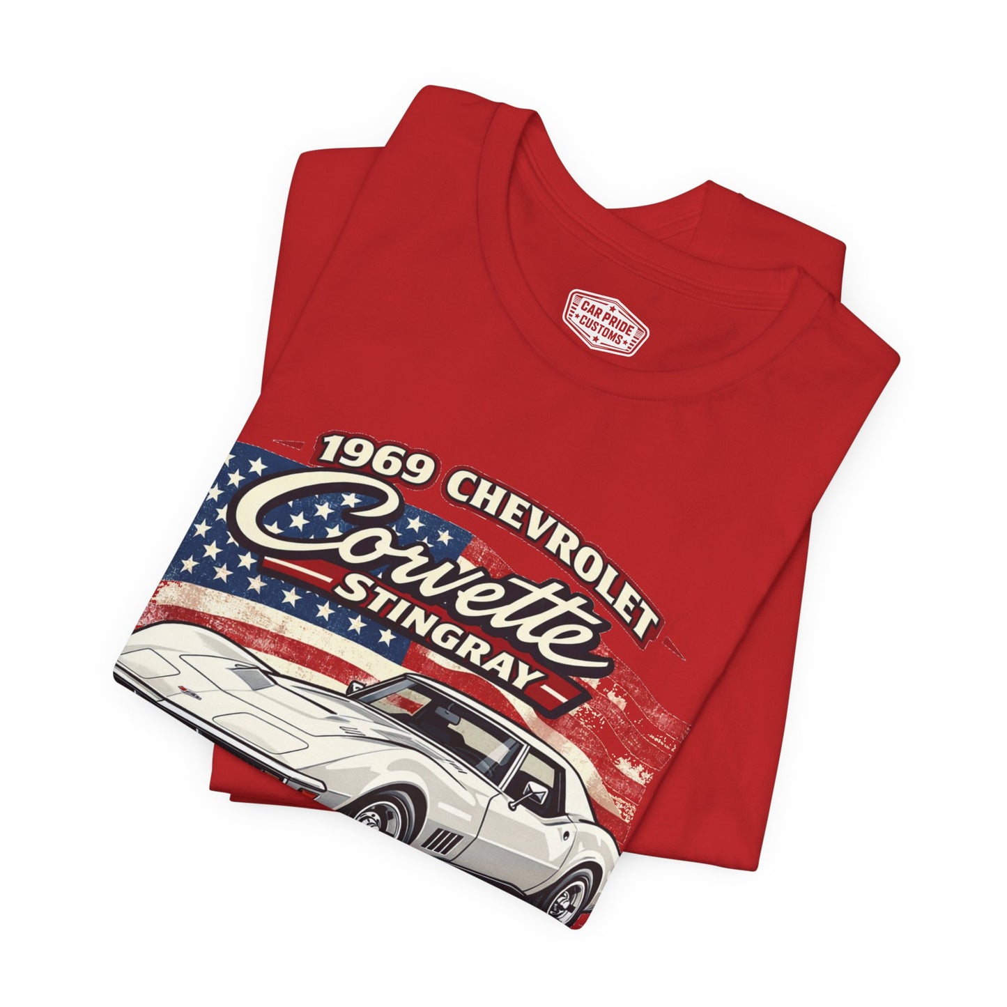 1969 Chevrolet Corvette Stingray White Pride - Premium Tee
