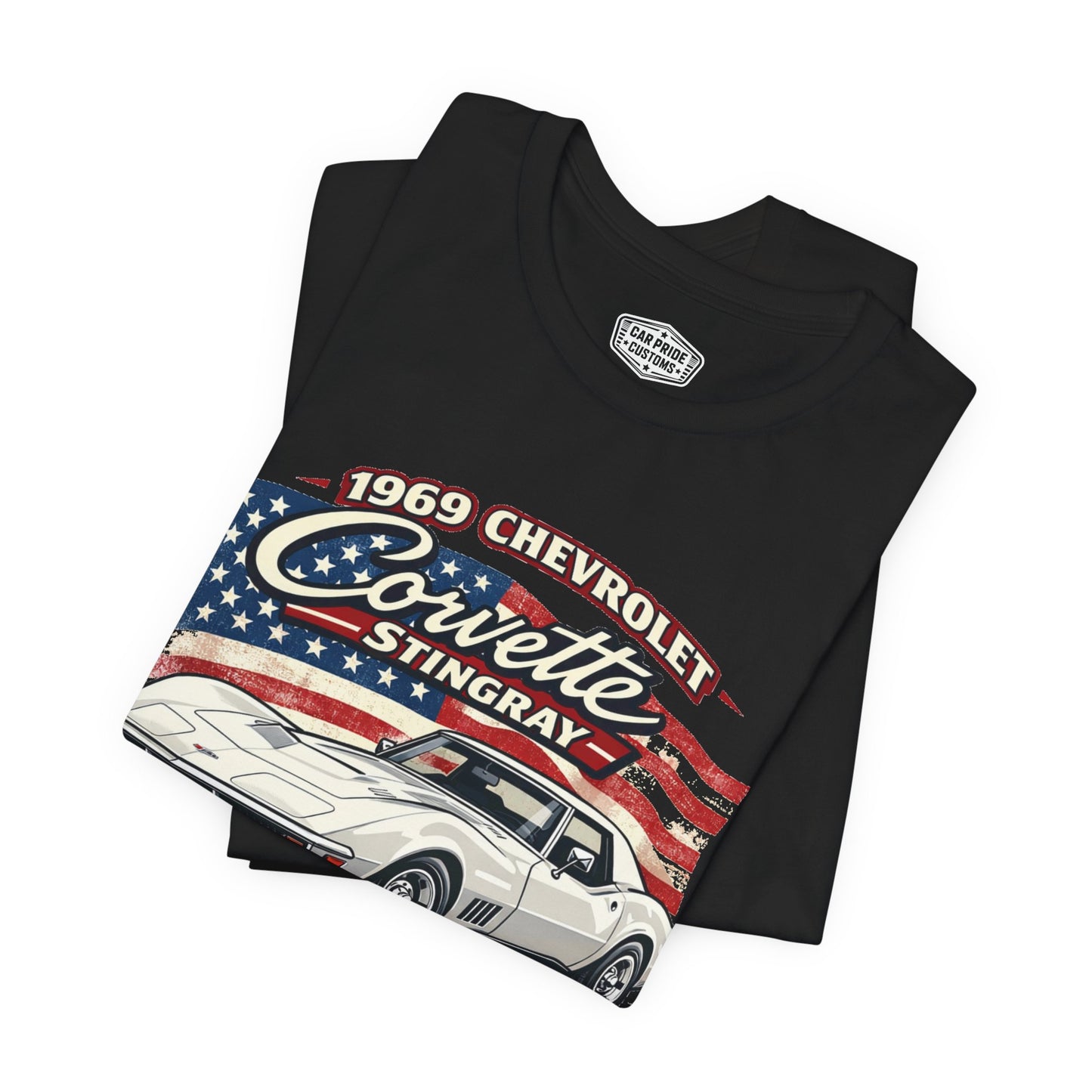 1969 Chevrolet Corvette Stingray White Pride - Premium Tee