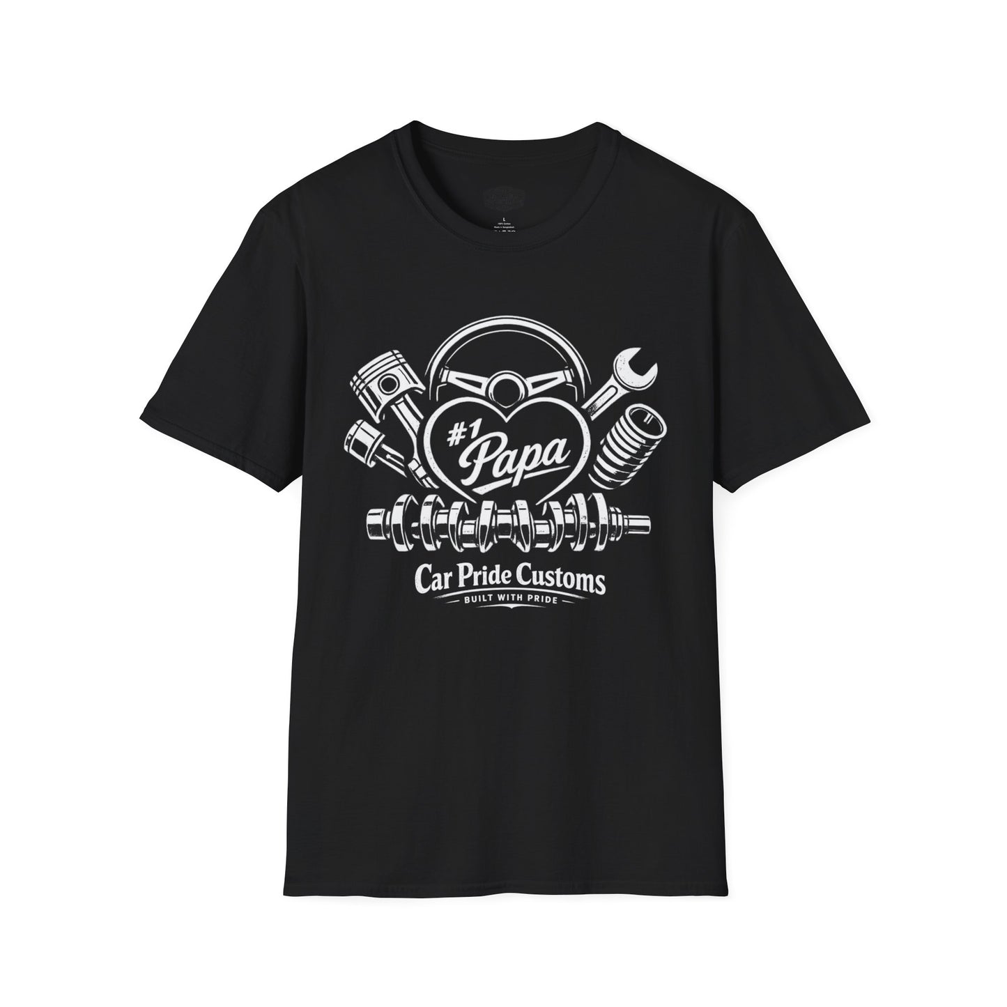 #1 Papa Car Shirt | Father’s Day Gift for Papa | Car Lover Shirt | Grandpa Car Shirt | Automotive Tee