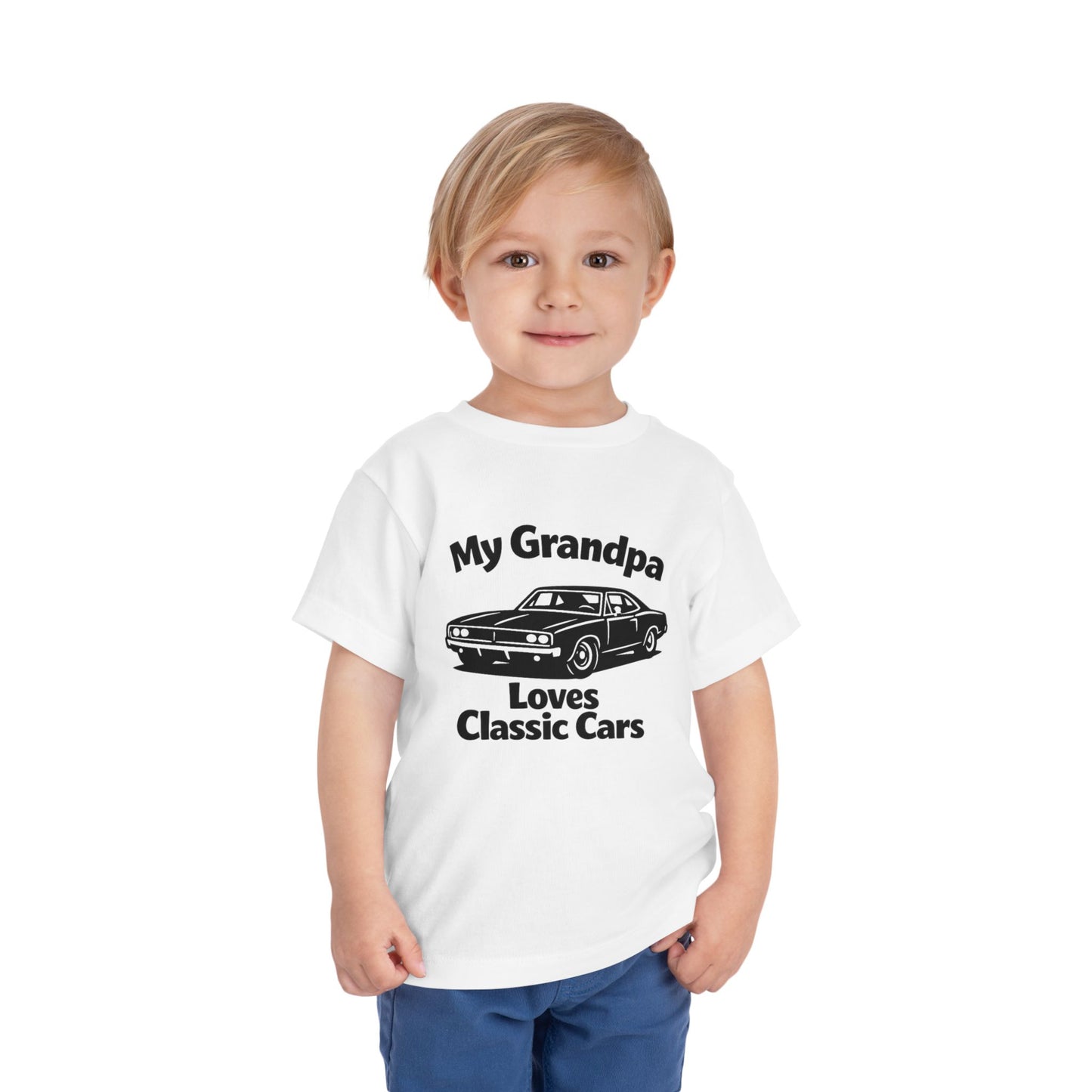 Funny Car T-Shirt | Classic Car Toddler T-Shirt| Grandpa Car Lover Gift | 1968 Dodge Charger | Grandpa Likes Cars