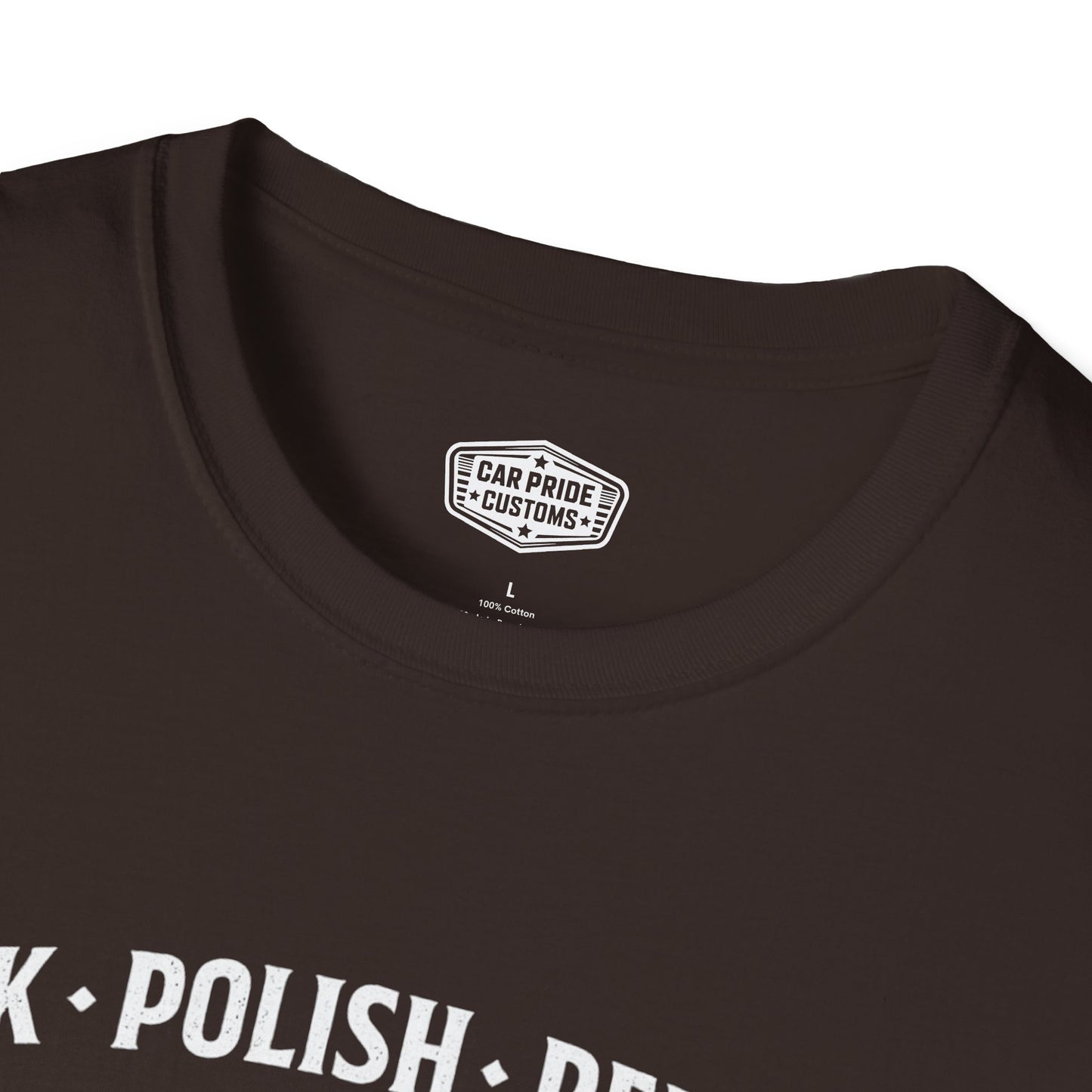 Park Polish Repeat | 1982 Corvette T-Shirt | Funny C3 Car Show Graphic Tee | Chevrolet Corvette Shirt