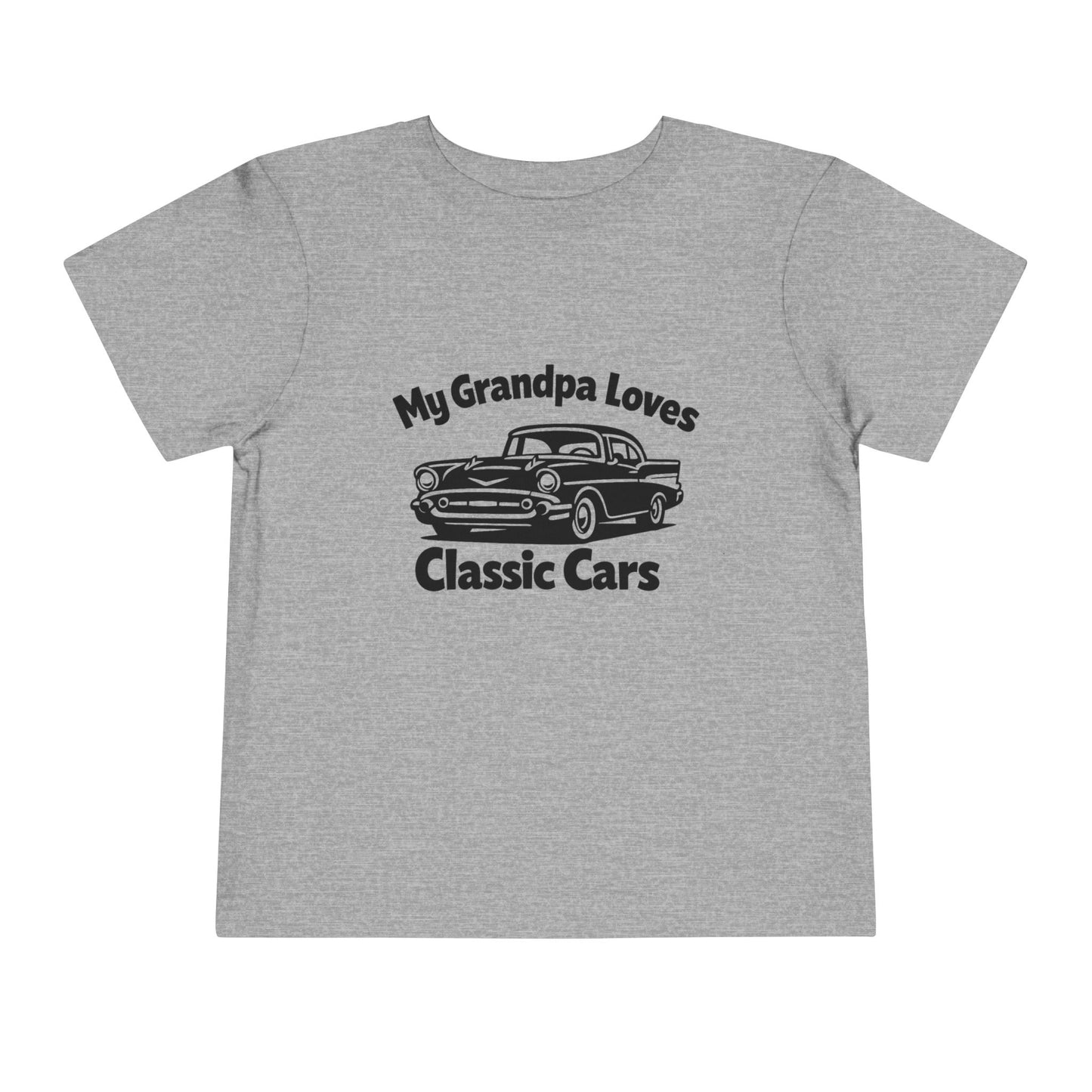 Funny Car T-Shirt | Classic Car Toddler T-Shirt| Grandpa Car Lover Gift | 1957 Chevrolet Bel Air | Grandpa Likes Cars