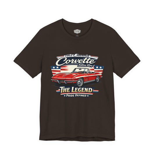 1963 Chevrolet Corvette Stingray Convertible Pride - Premium Tee