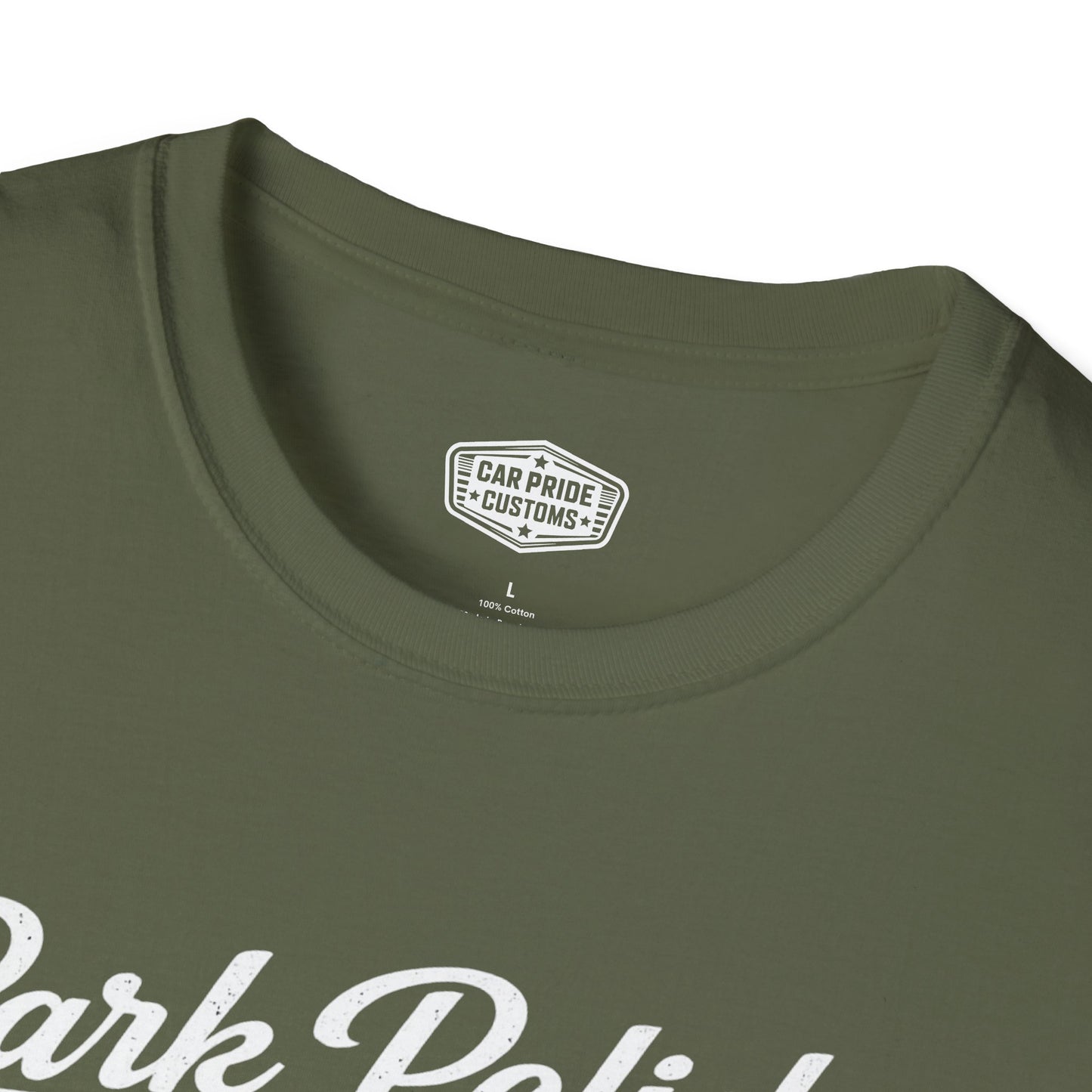 Park Polish Repeat | 1975 Chevy Silverado T-Shirt | Funny Square Body Truck Show Graphic Tee | Chevrolet Truck Shirt