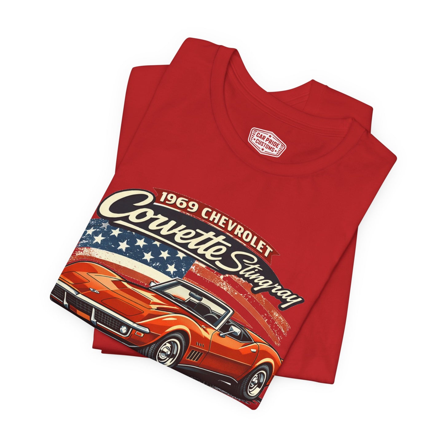 1969 Chevrolet Corvette Stingray Convertible Burnt Orange Pride - Premium Tee