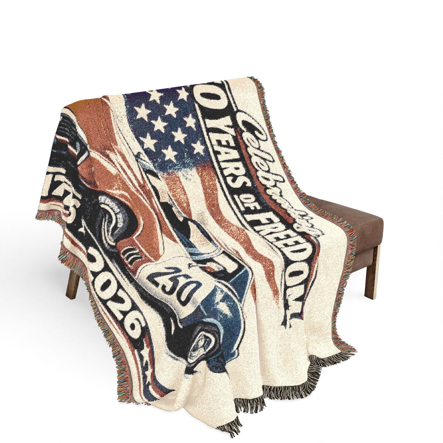 Corvette Woven Throw Americana Patriotic Blanket | Automotive Home Decor | Collector Gift | Fathers Day Gift | Car Lover Gift