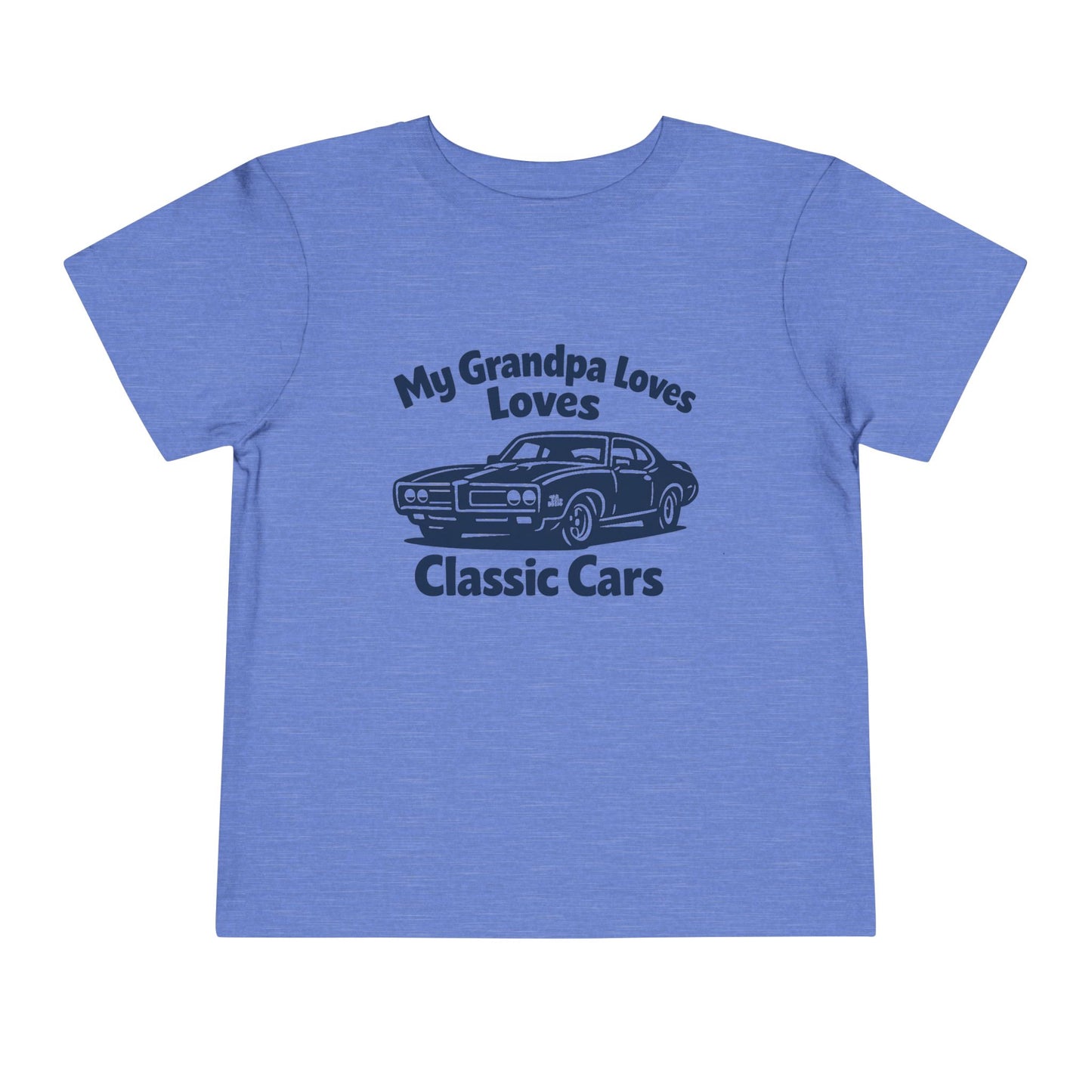 Funny Car T-Shirt | Classic Car Toddler T-Shirt| Grandpa Car Lover Gift | 1969 Pontiac GTO | Grandpa Likes Cars