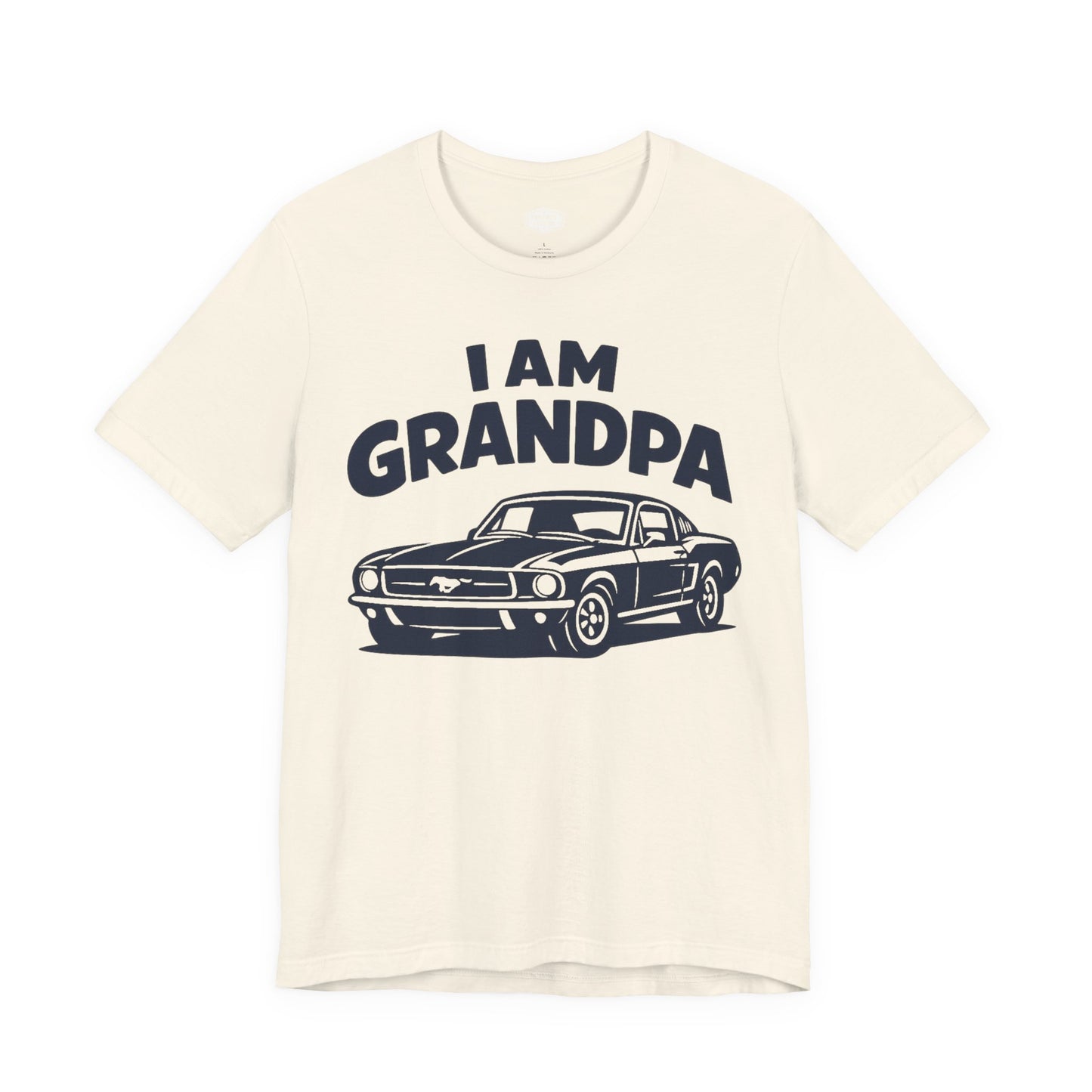 Funny Car T-Shirt | Classic Car Grandpa T-Shirt| Grandpa Car Lover Gift | 1968 Ford Mustang | I am Grandpa