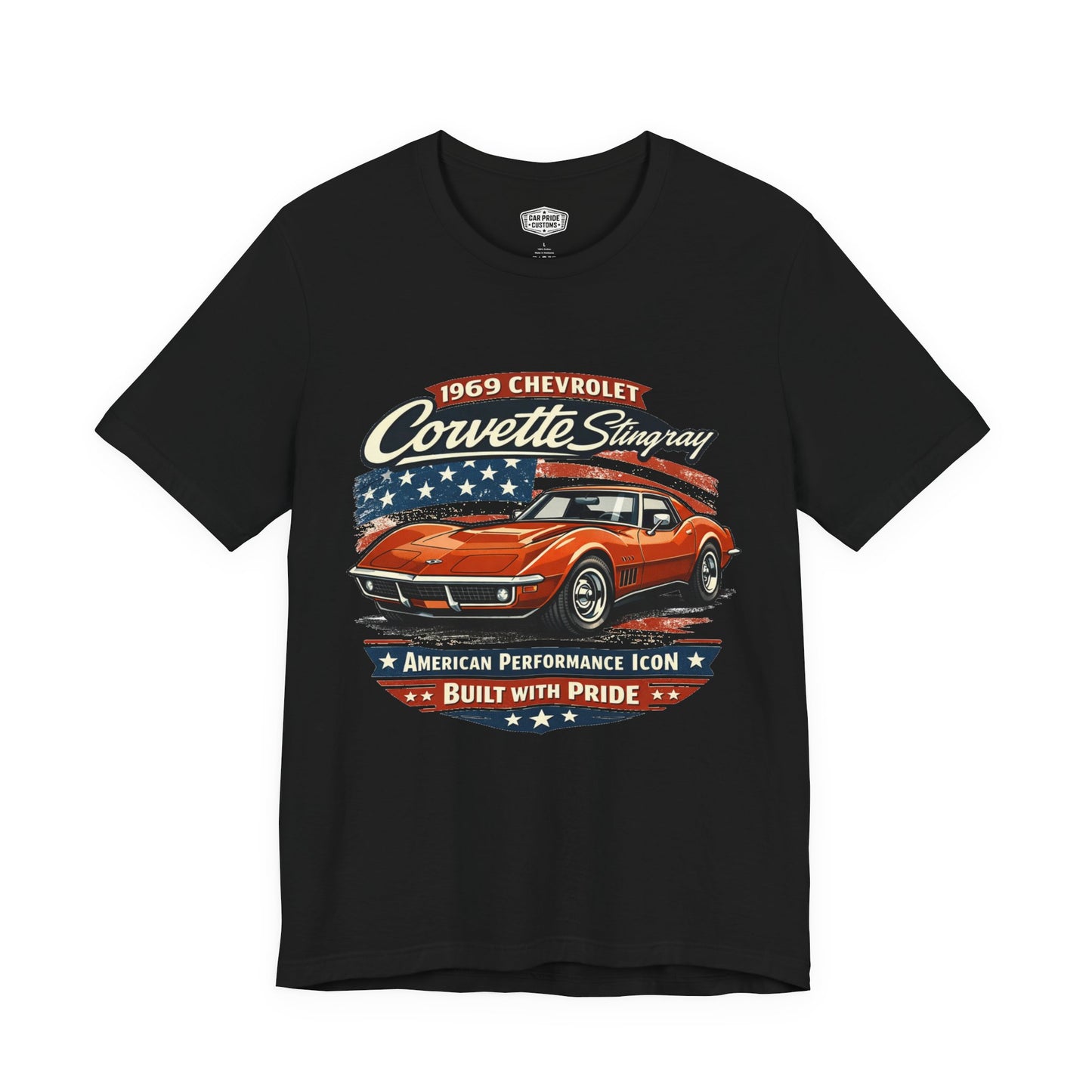 1969 Chevrolet Corvette Stingray Burnt Orange Pride - Premium Tee