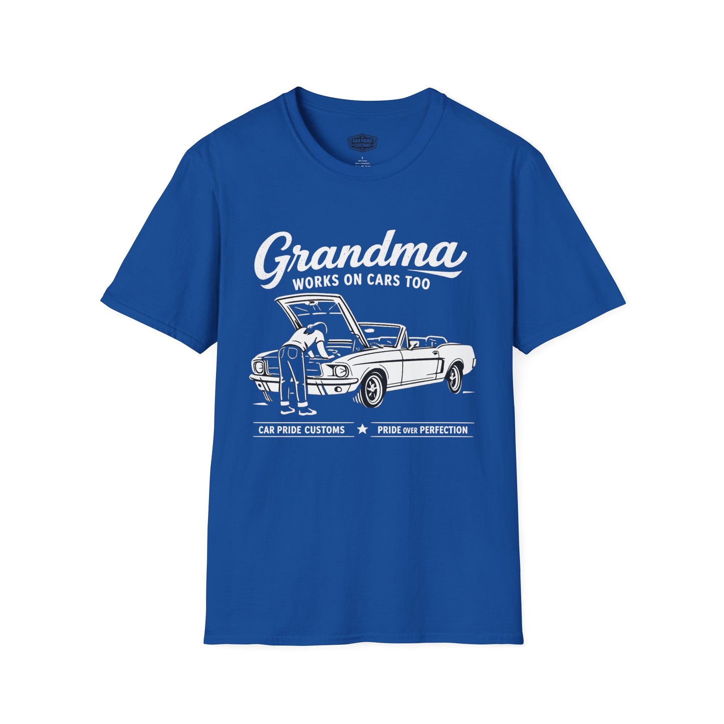 Funny Grandma Car Shirt | Mother's Day Gift | Car Lover Shirt | Automotive Tee | Work on Cars Too