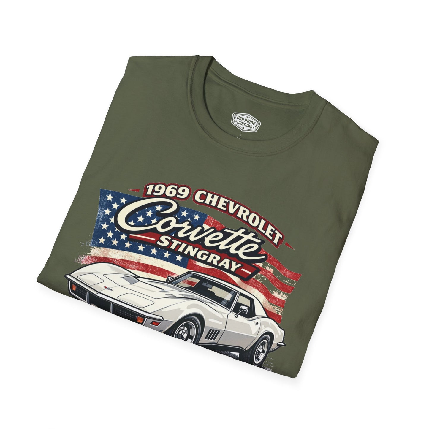 1969 Chevrolet Corvette Stingray White Pride - Standard Tee