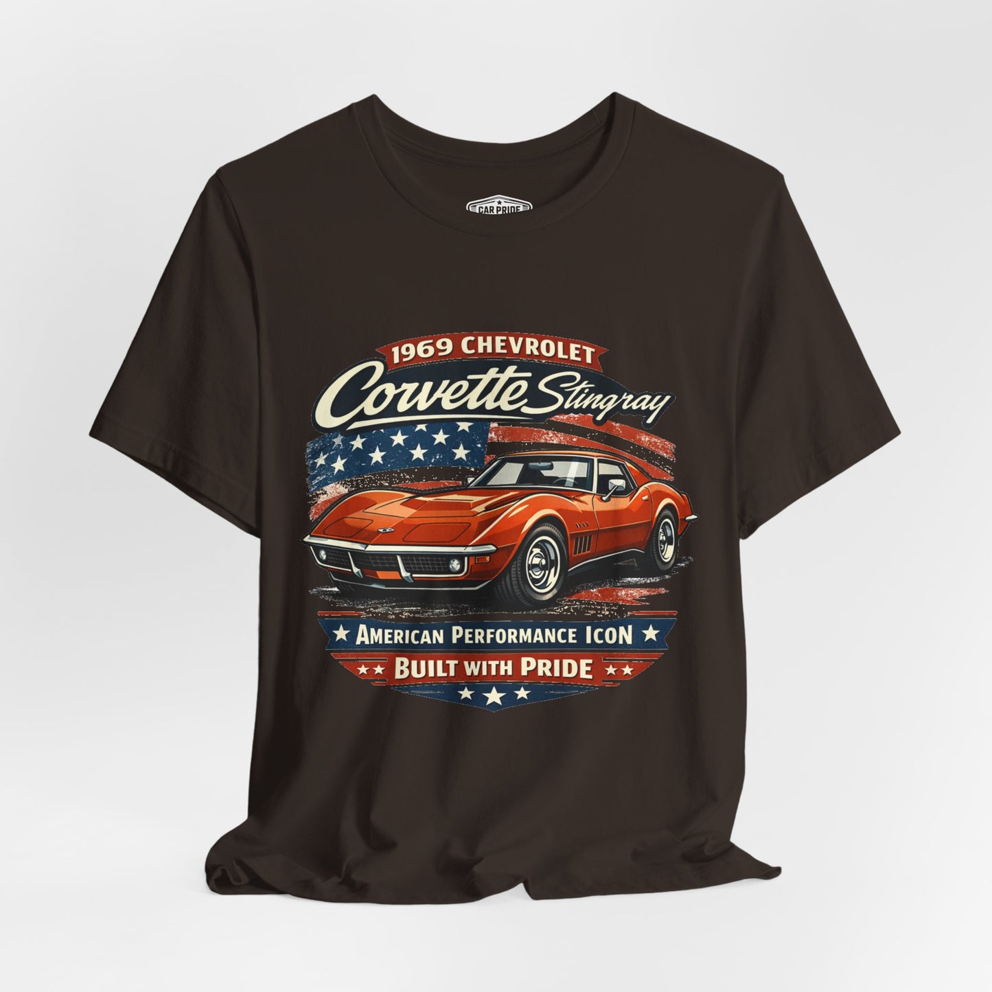 1969 Chevrolet Corvette Stingray Burnt Orange Pride - Premium Tee