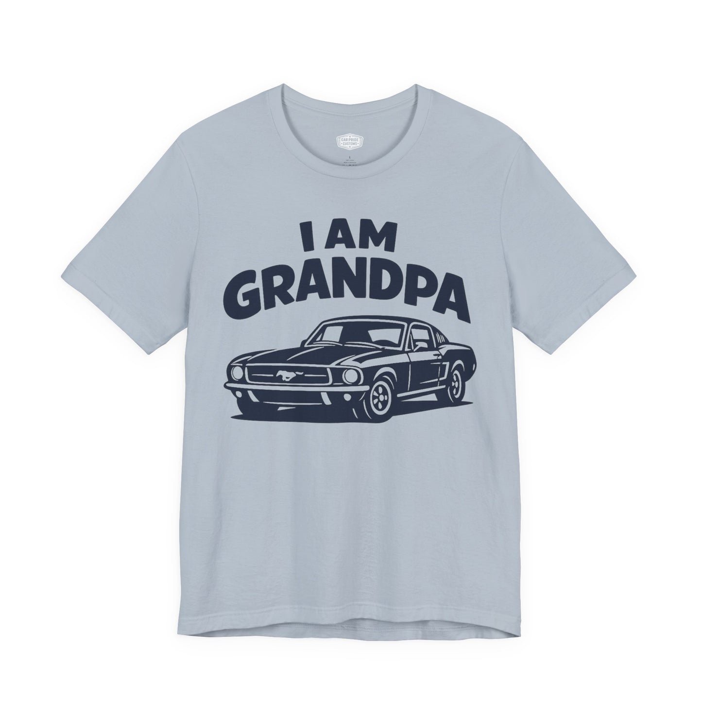 Funny Car T-Shirt | Classic Car Grandpa T-Shirt| Grandpa Car Lover Gift | 1968 Ford Mustang | I am Grandpa