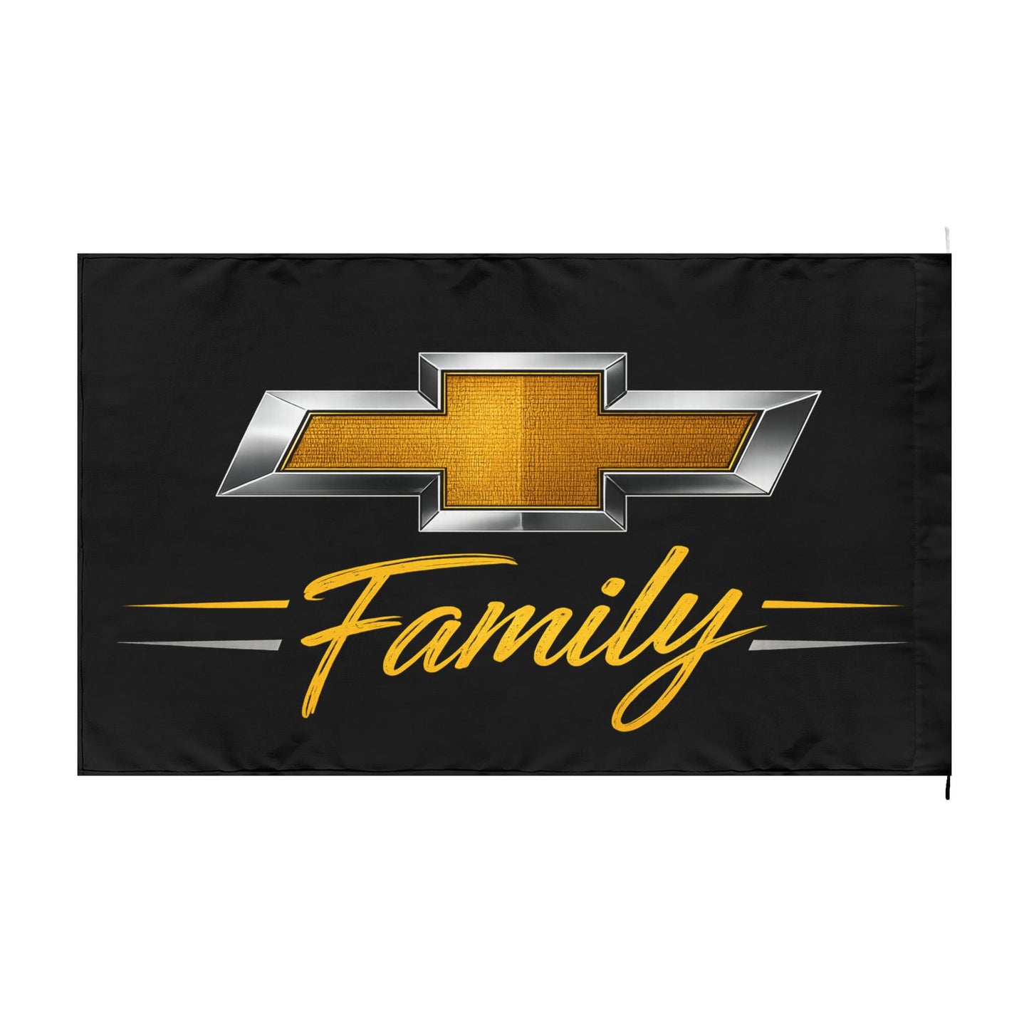 Chevrolet Family Flag | Chevy Bowtie Garage Banner | Car Enthusiast Wall Art Gift | 60"x36"