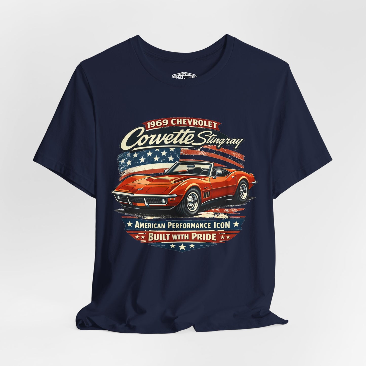 1969 Chevrolet Corvette Stingray Convertible Burnt Orange Pride - Premium Tee