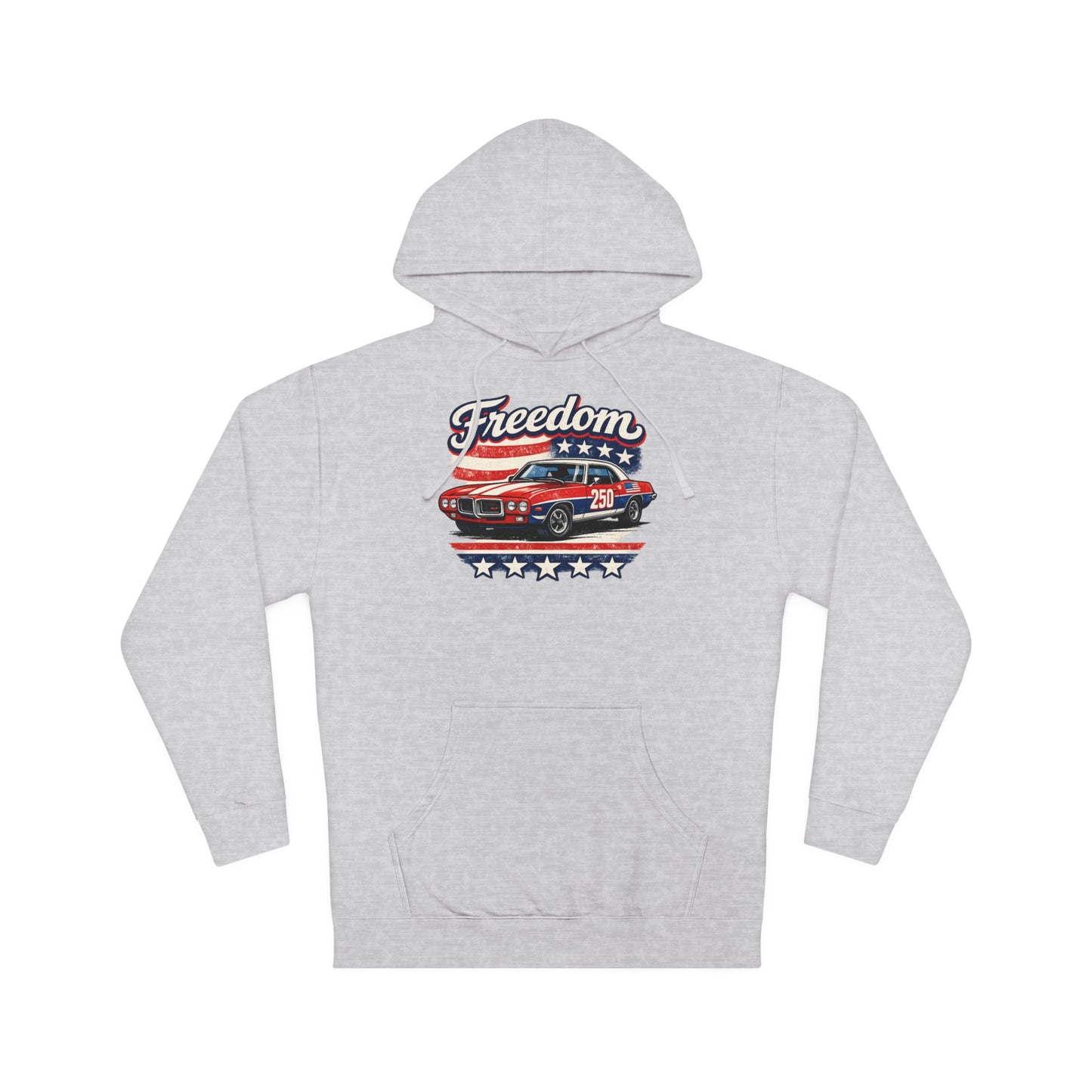 Freedom Classic Firebird 250 Patriotic American Muscle Car Hoodie| Fathers Day Gift | Car Enthusiast Hoodie