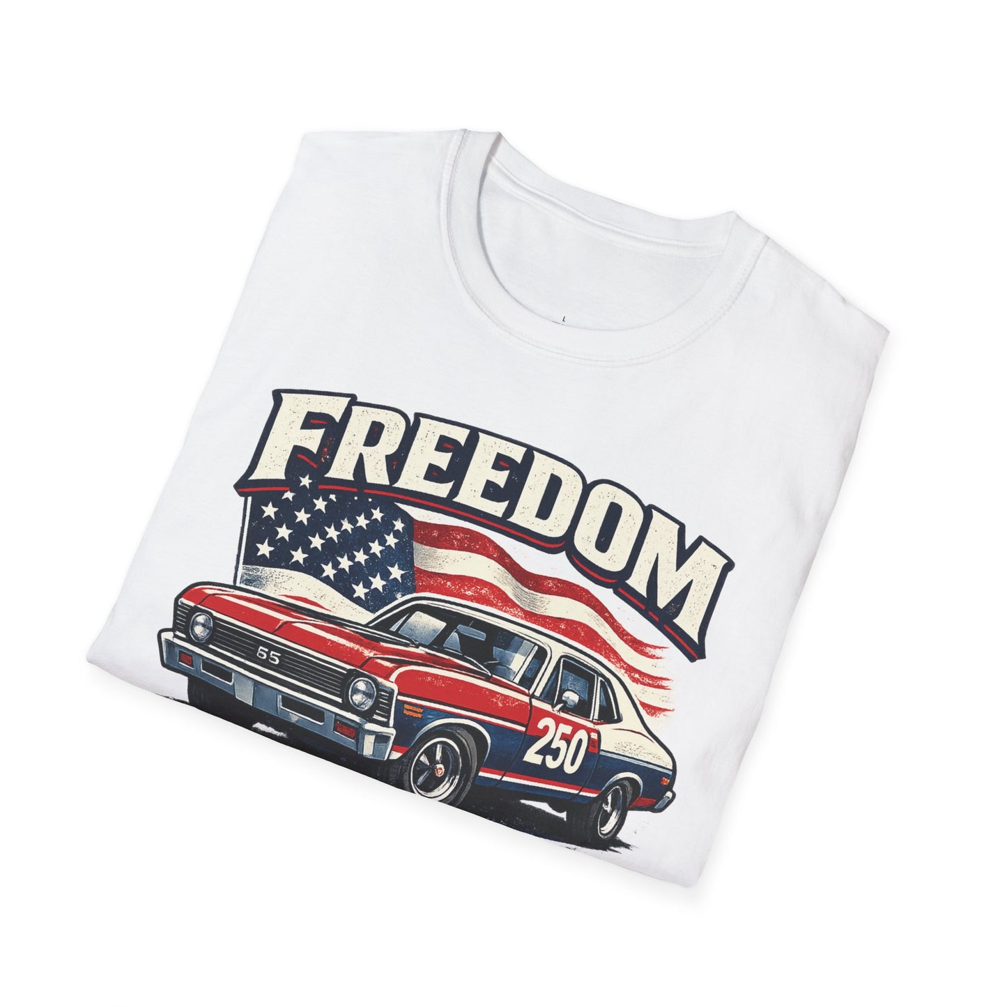 Freedom Nova 250 Patriotic American Muscle Car T-Shirt | Fathers Day Gift | Car Enthusiast Tee