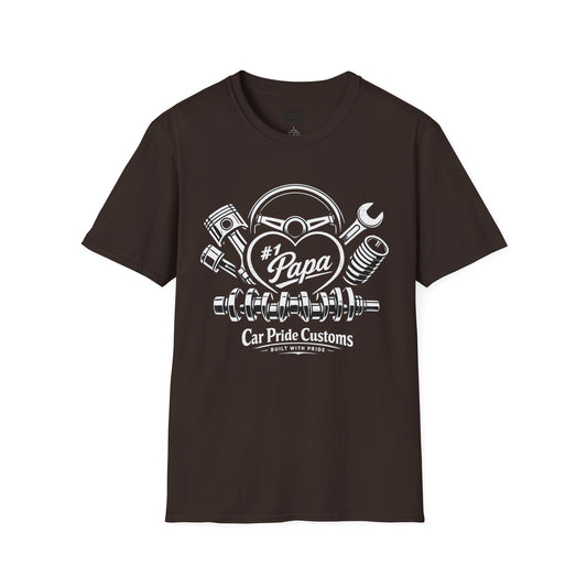 #1 Papa Car Shirt | Father’s Day Gift for Papa | Car Lover Shirt | Grandpa Car Shirt | Automotive Tee