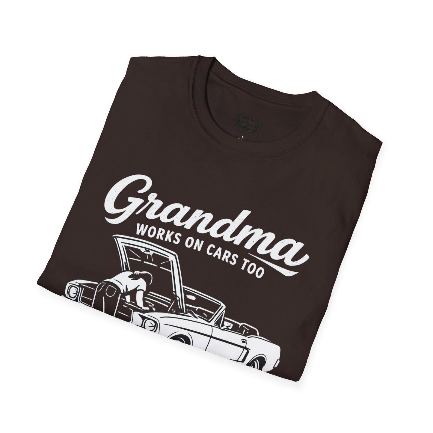 Funny Grandma Car Shirt | Mother's Day Gift | Car Lover Shirt | Automotive Tee | Work on Cars Too