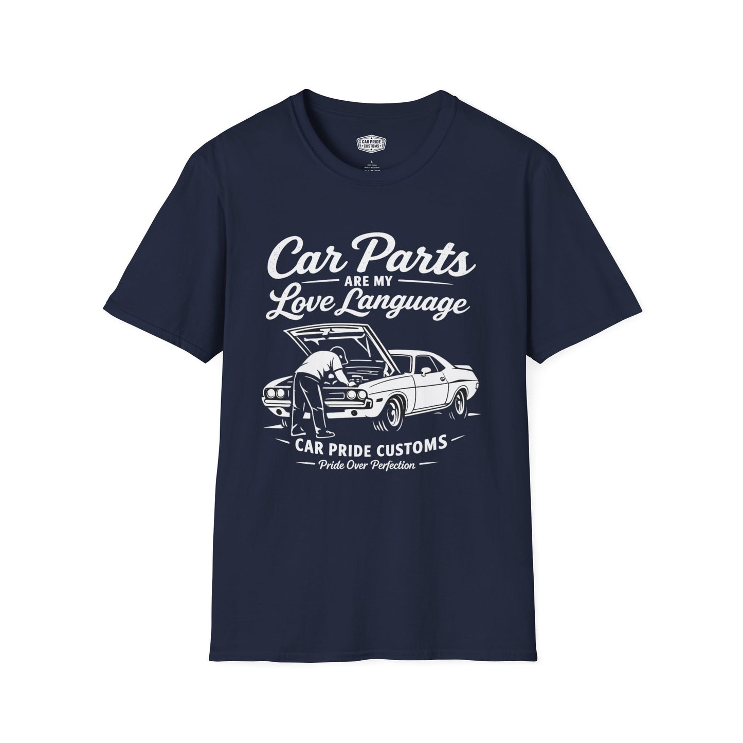 Funny Car T-Shirt | Car Guy Gift | Mechanic Shirt | 1970 Dodge Challenger | Car Parts