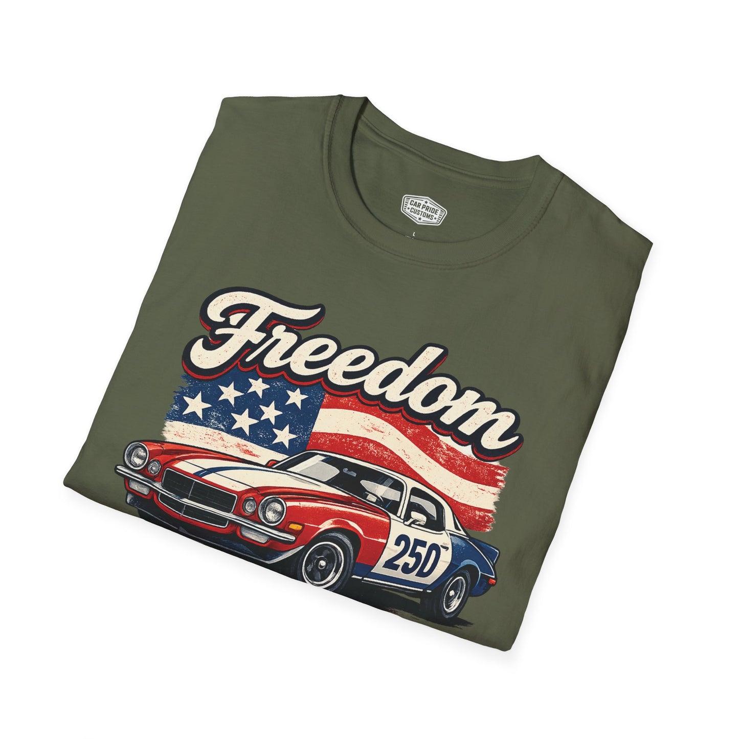 Freedom Trans AM 250 Patriotic American Muscle Car T-Shirt | Fathers Day Gift | Car Enthusiast Tee