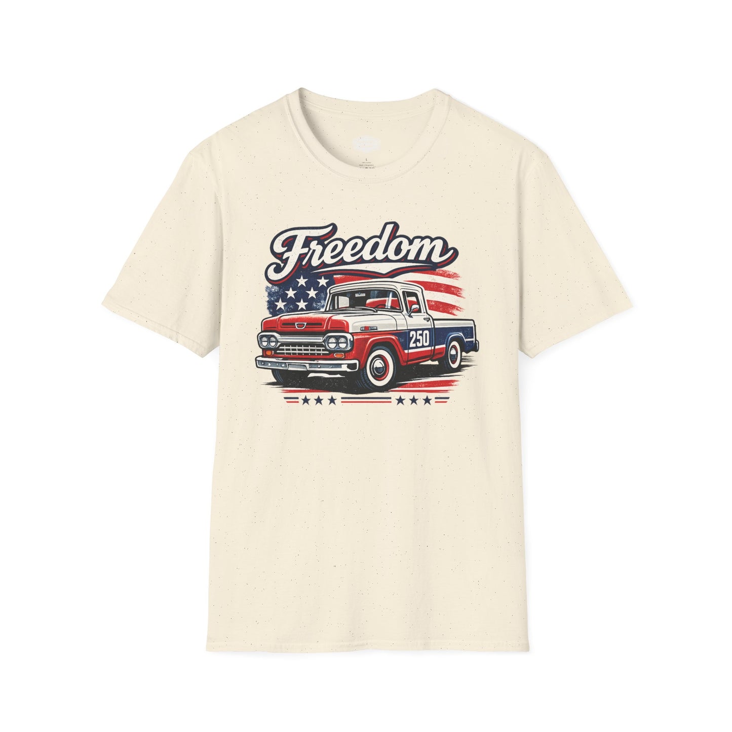 Freedom F100 Pickup 250 Patriotic American Muscle Car T-Shirt | Fathers Day Gift | Car Enthusiast Tee