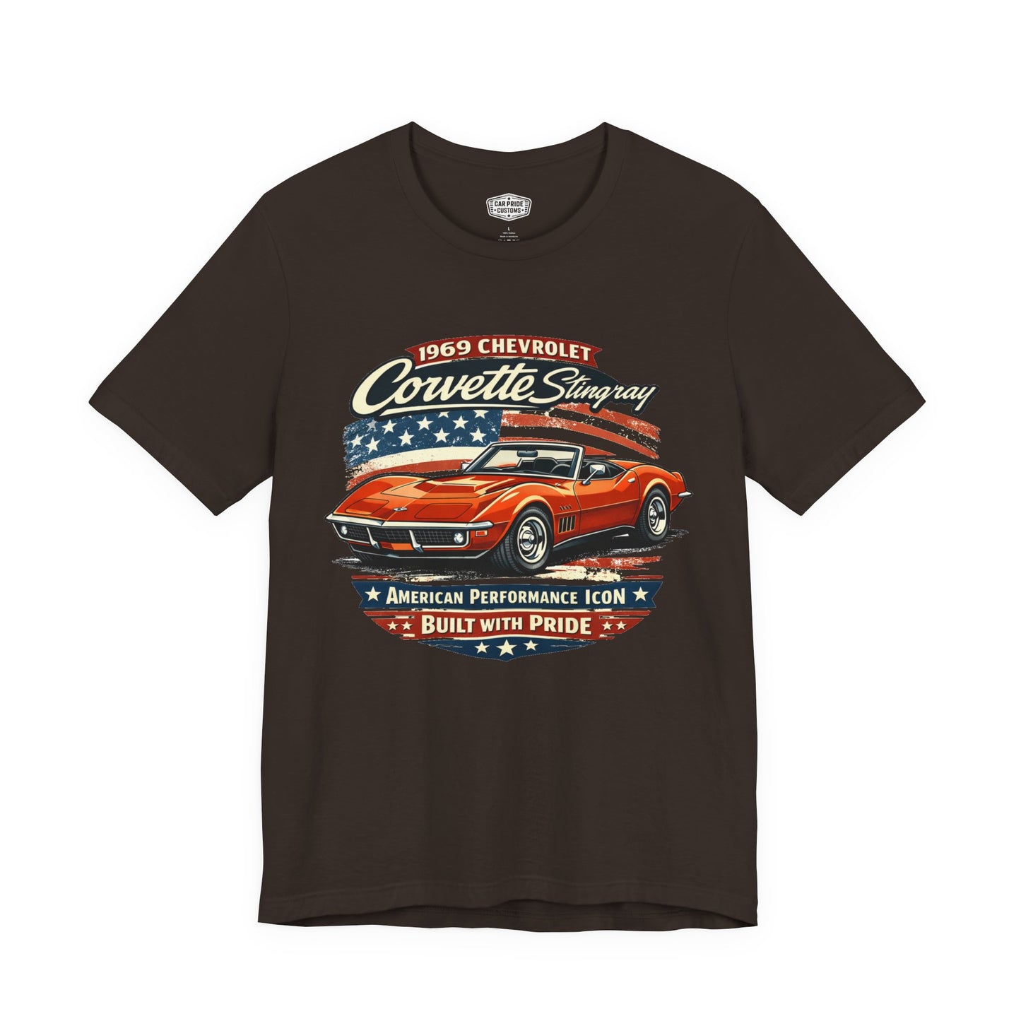 1969 Chevrolet Corvette Stingray Convertible Burnt Orange Pride - Premium Tee
