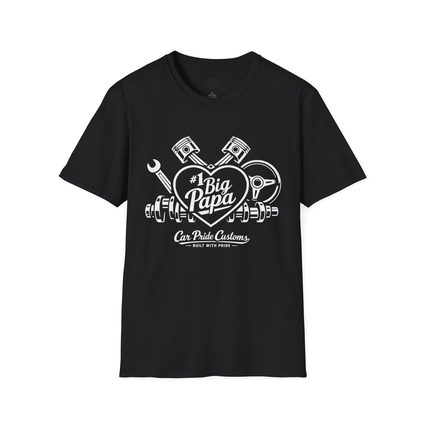 #1 Big Papa Car Shirt | Father’s Day Gift | Car Enthusiast Shirt | Automotive Tee