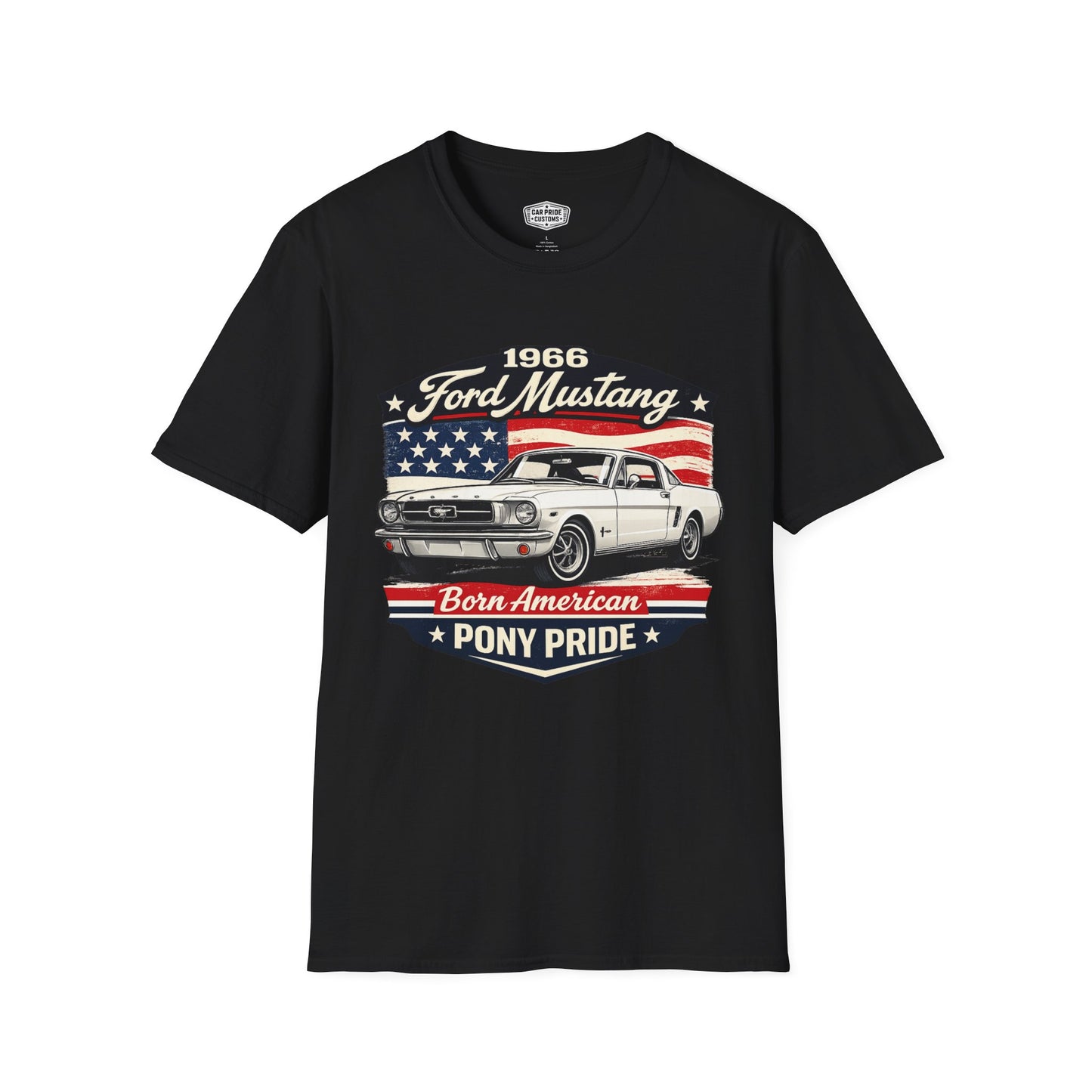 1966 Ford Mustang White Pride - Standard Tee