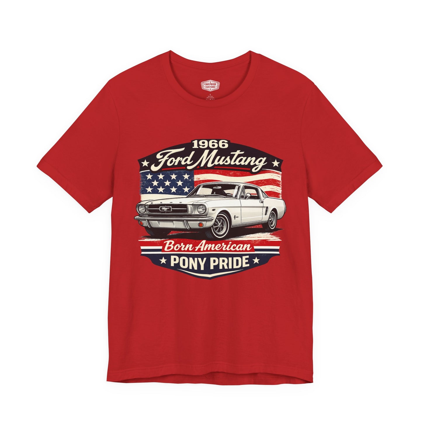1966 Ford Mustang White Pride - Premium Tee