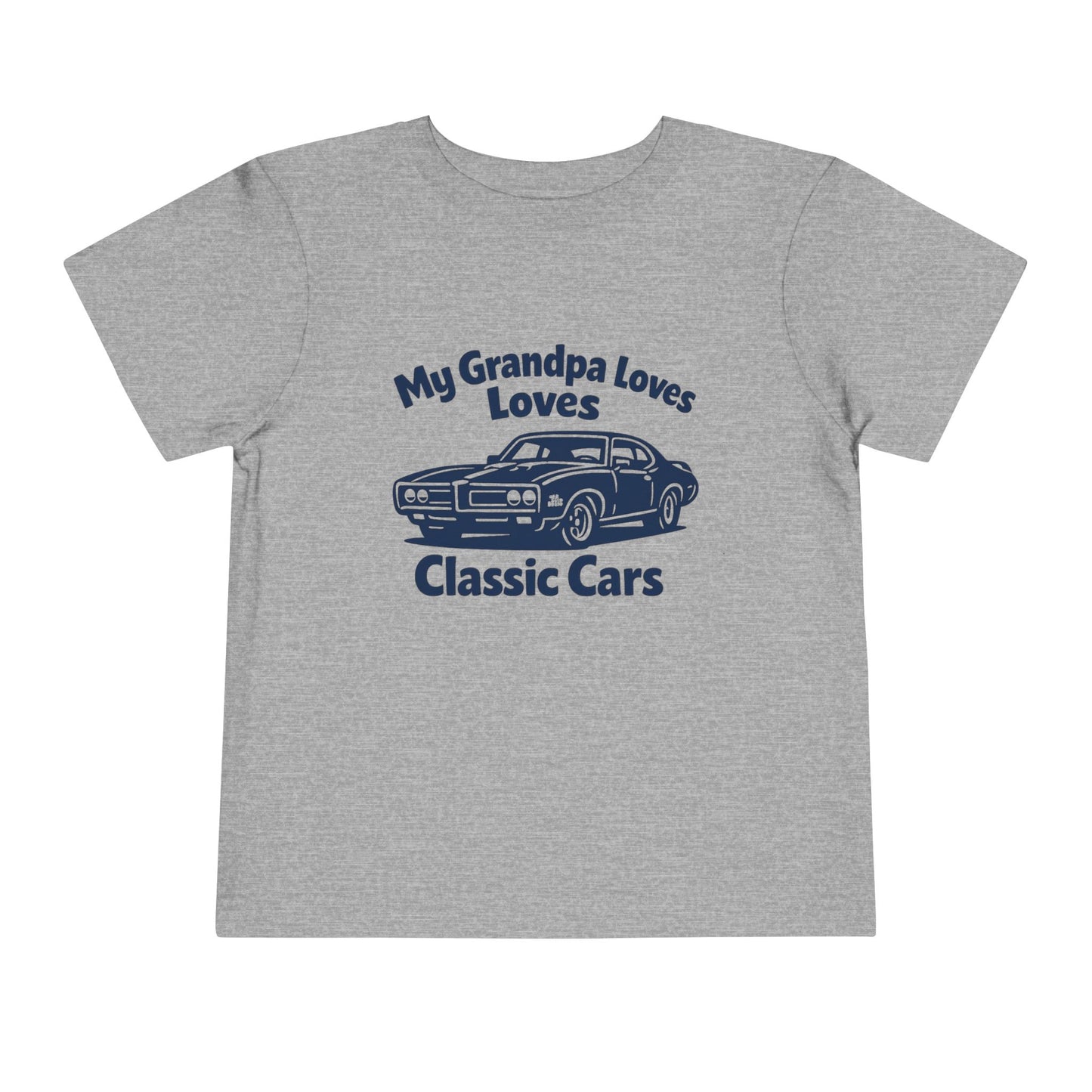 Funny Car T-Shirt | Classic Car Toddler T-Shirt| Grandpa Car Lover Gift | 1969 Pontiac GTO | Grandpa Likes Cars