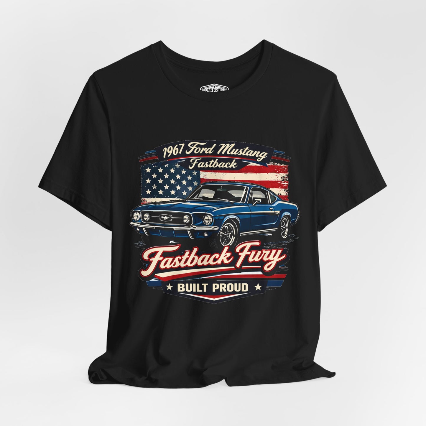 1967 Ford Mustang Fastback Pride - Premium Tee