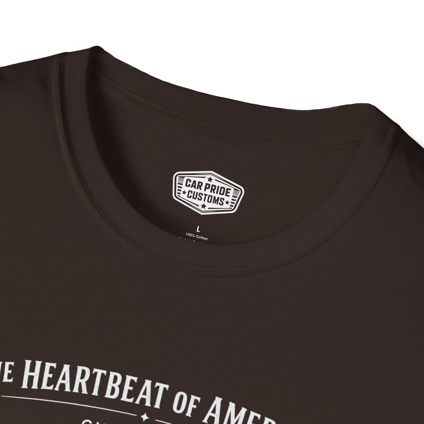Chevy Camaro Evolution T-Shirt | Heartbeat of America Camaro Graphic Tee | Classic Chevrolet Muscle Car Shirt