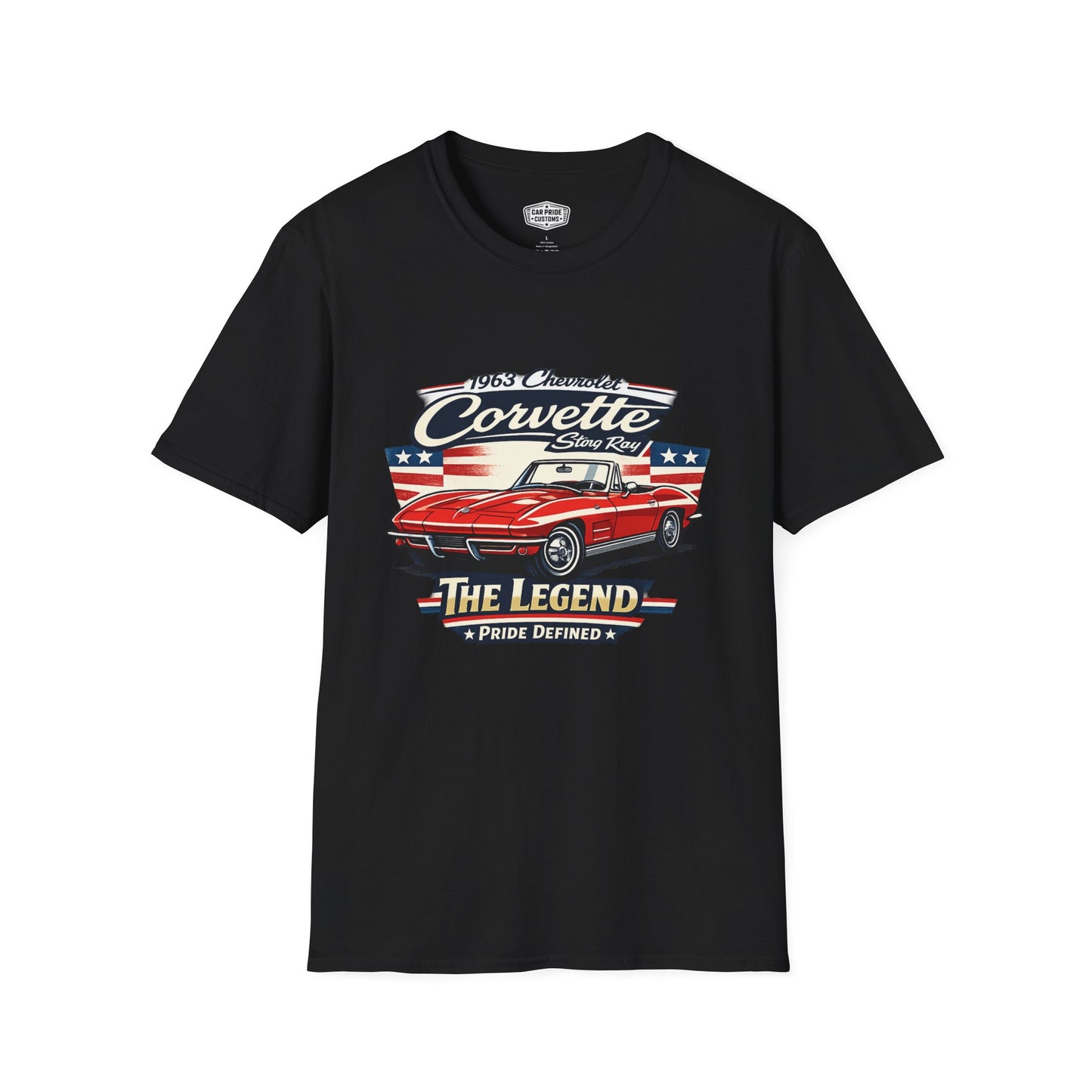 1963 Chevrolet Corvette Stingray Convertible Pride - Standard Tee
